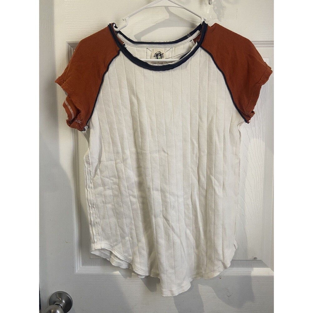 FREE PEOPLE WE THE FREE BLOCK IT BABY TEE  SIZE M